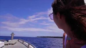Lily sucks your cock on a cliff!